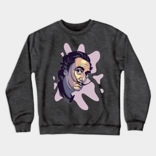 Salvador Dali Portrait Crewneck Sweatshirt